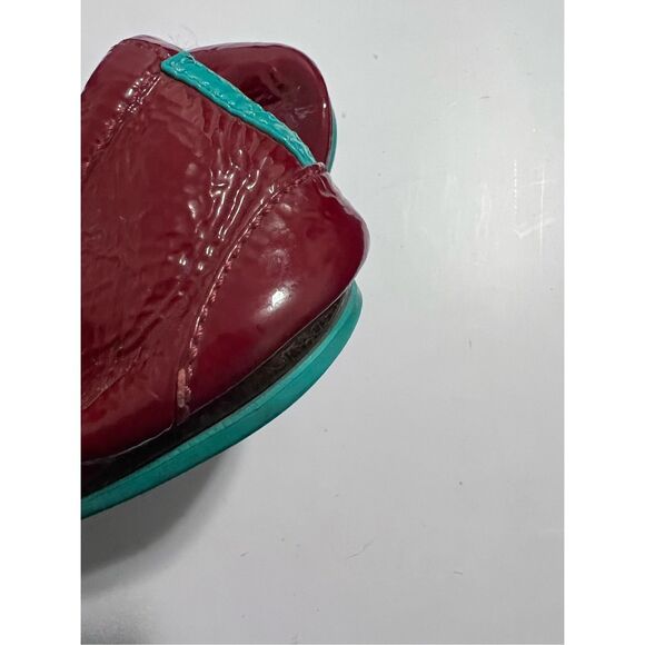Tieks Ruby Red Patent Ballet Flats 9 - Women | Color: Red | Size: 9 - Picture 7 of 8